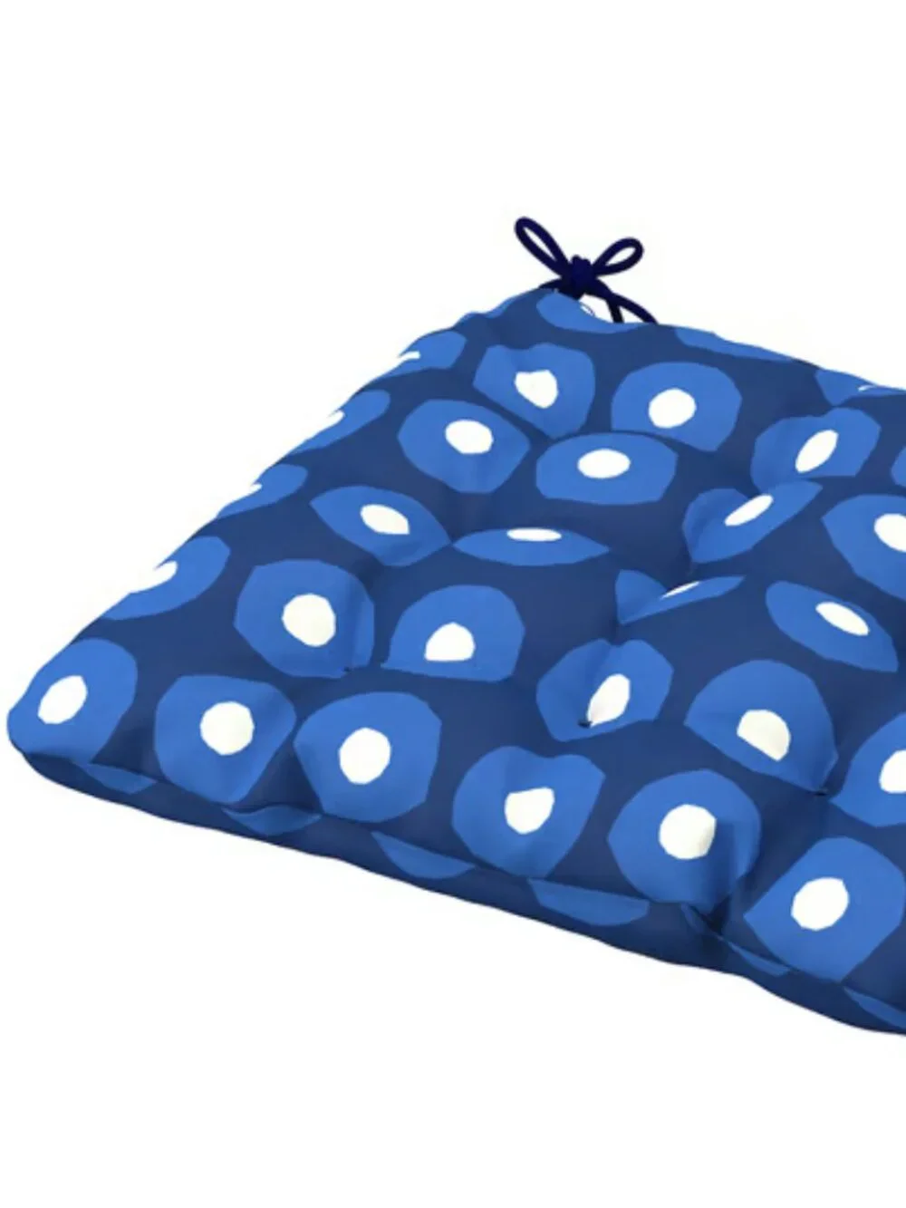 KLÖSAN 005.838.04 Chair pad, outdoor, dark blue, 14 1/8x12 5/8 